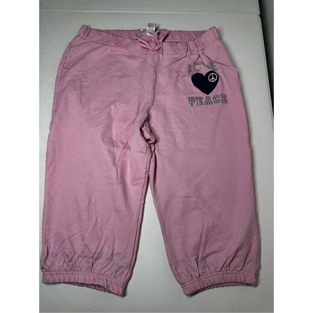 Venezia Sport Women’s Pink Cotton Athletic Sweet Capri Size 18-20W Made in USA